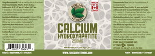 Calcium Hydroxypatite 250mg - Pure Lab Vitamins - Pure Lab Vitamins