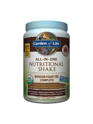 Boisson fouettée crue tout en un - Garden of Life - Chocolat 1,017g - Garden of Life