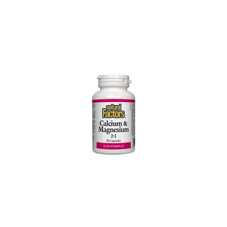 Calcium & Magnésium 2:1 - 90 Caps - Natural Factors - Default - Natural Factors