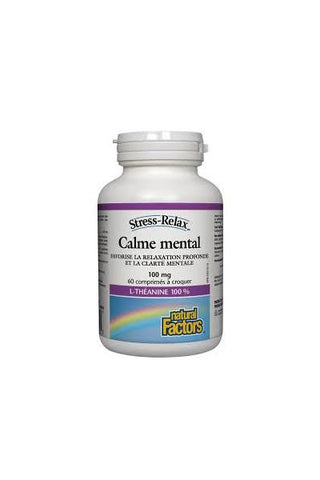 Calme mental - Comprimés - Natural Factors - 60 Comprimés - Stress-Relax