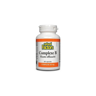 Complexe B - Haute Efficacité - Natural Factors - 60 Caps - Natural Factors