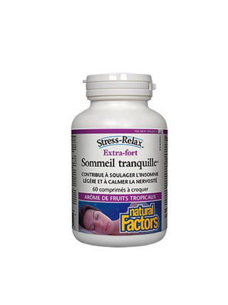 Sommeil Tranquille - Extra Fort - 60 comprimés - Natural Factors