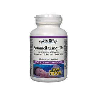 Sommeil Tranquille - Stress Relax - Natural Factors - 60 Comprimés - Stress-Relax